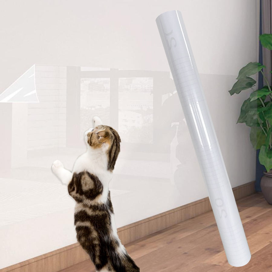 Image of 透明 壁紙保護シート 猫の爪とぎ