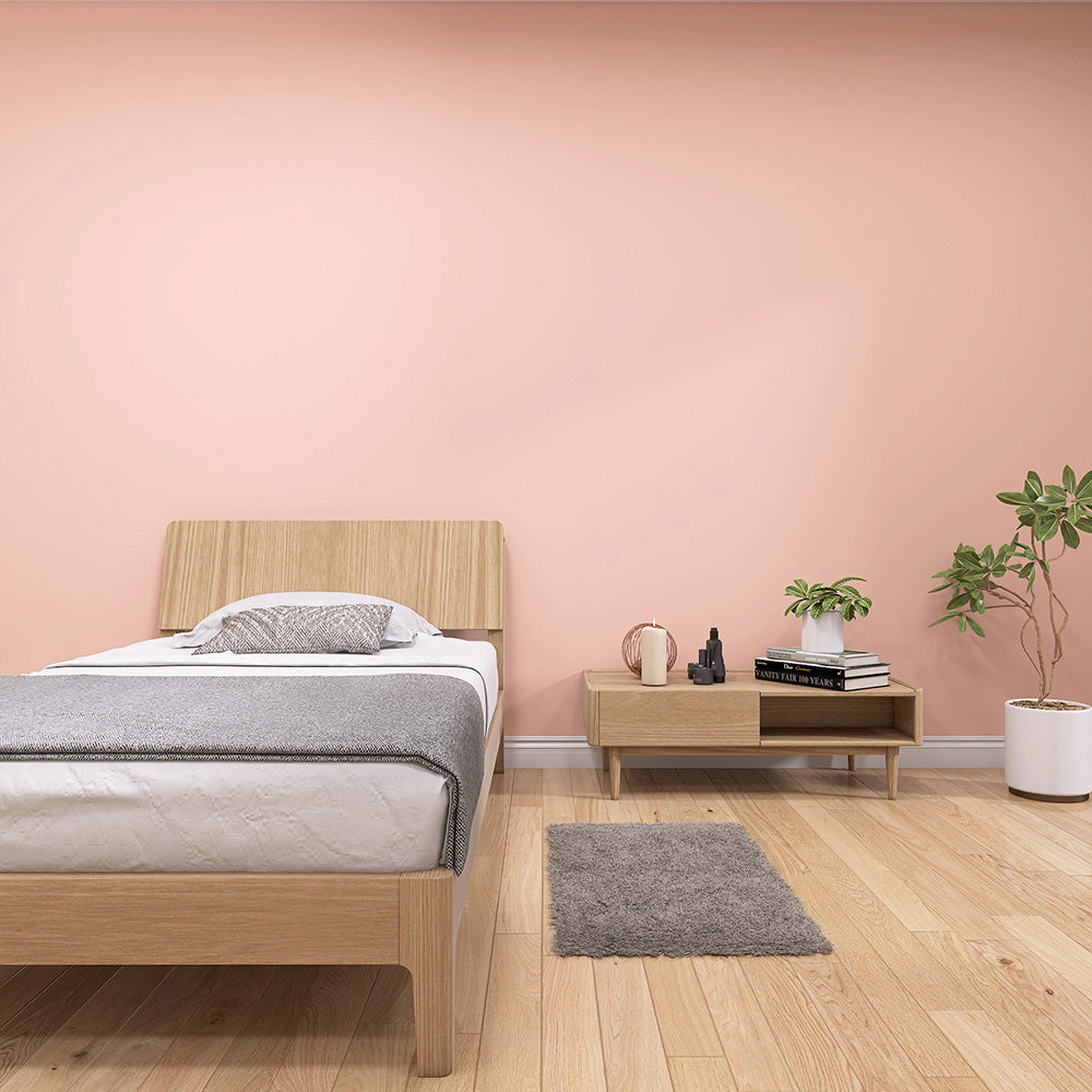 貼ってはがせる プレーン壁紙シール 厚手防水 のり付きリメイクシート 6m YCB2010N サーモンピンク