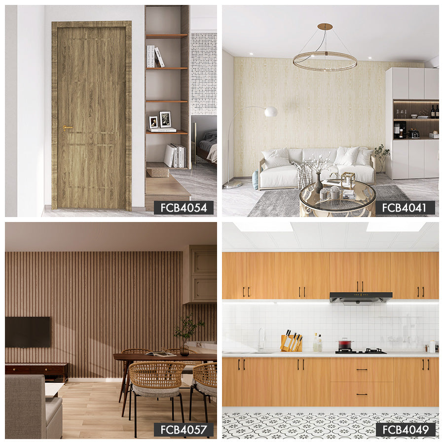 貼ってはがせる粘着シート ウッド調 壁紙シール 1m