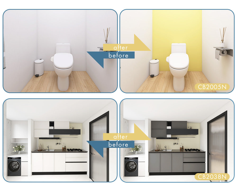 Image of 壁紙シール プレーン【厚手・防水】貼ってはがせる のり付き リメイクシート 1ｍ