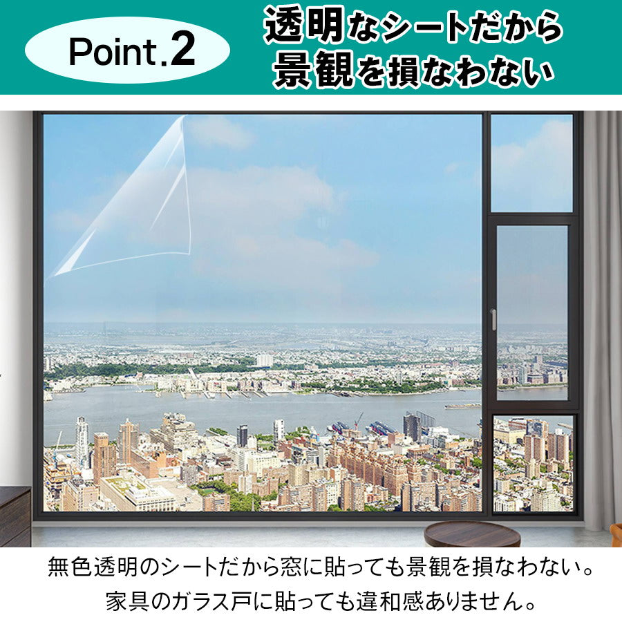 窓枠 飛散防止フィルム
