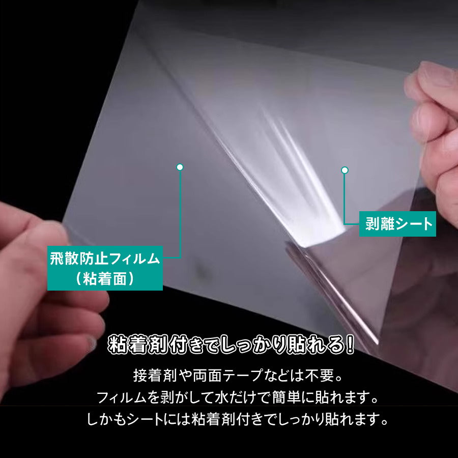 窓枠 飛散防止フィルム