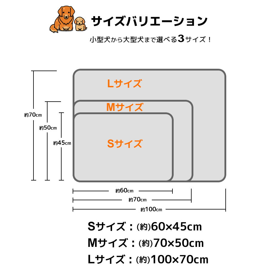 Image of 洗えるペットシーツ サイズ