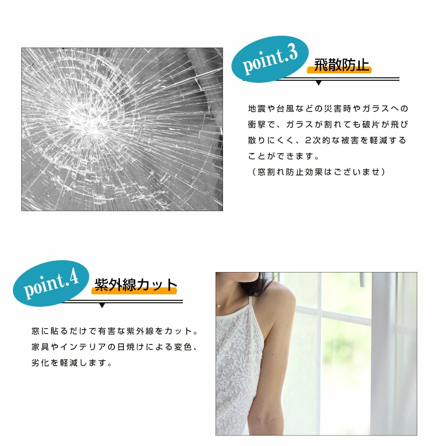 Image of ガラスフィルム サンプル【UVカット・遮熱・目隠し】窓用 飛散防止・プライバシー対策