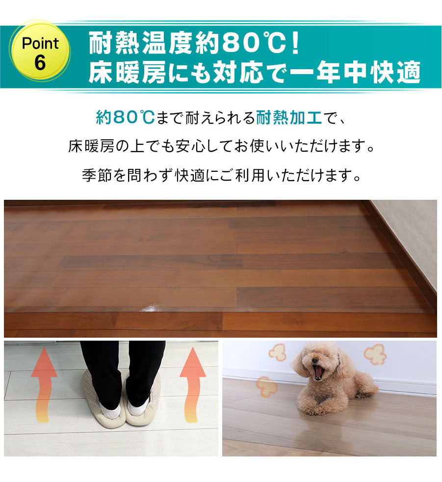 Image of 透明デスクマット キッチンマット 40×60cm